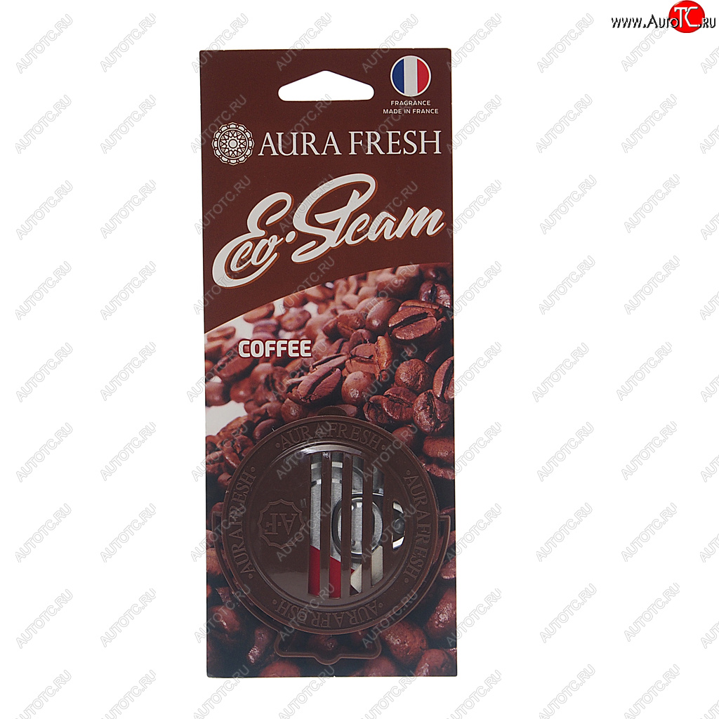 294 р. Ароматизатор на панель приборов древесное волокно (coffee) 40г Eco Steam AURA FRESH AURA FRESH 23033  с доставкой в г. Керчь