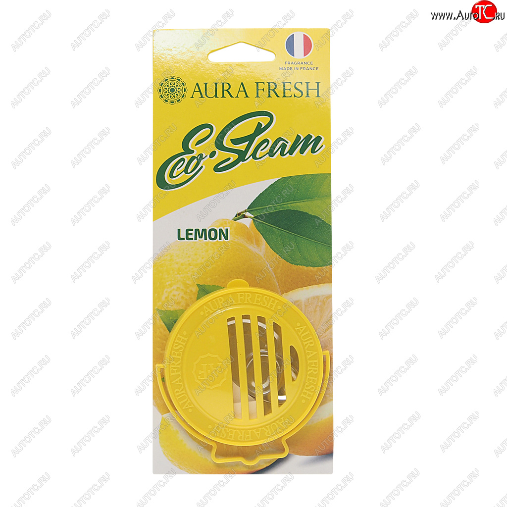 297 р. Ароматизатор на панель приборов древесное волокно (lemon) 40г Eco Steam AURA FRESH AURA FRESH 23037  с доставкой в г. Керчь