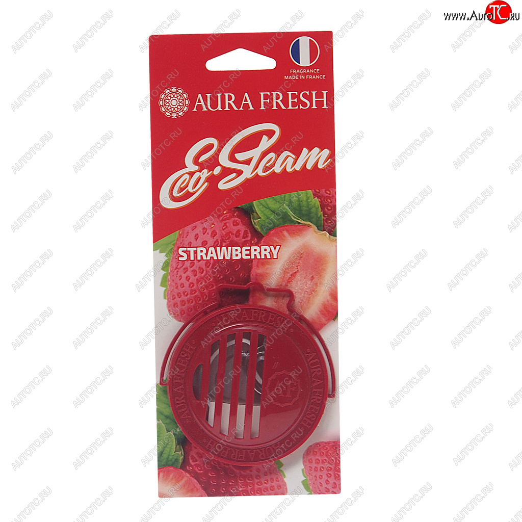 297 р. Ароматизатор на панель приборов древесное волокно (strawberry) 40г Eco Steam AURA FRESH AURA FRESH 23041  с доставкой в г. Керчь