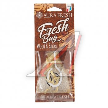 187 р. Ароматизатор подвесной гранулы (wood & spices) 20г Fresh Bag AURA FRESH AURA FRESH 23052  с доставкой в г. Керчь. Увеличить фотографию 1