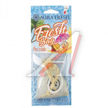187 р. Ароматизатор подвесной гранулы (pinacolada) 20г Fresh Bag AURA FRESH AURA FRESH 23056  с доставкой в г. Керчь. Увеличить фотографию 1