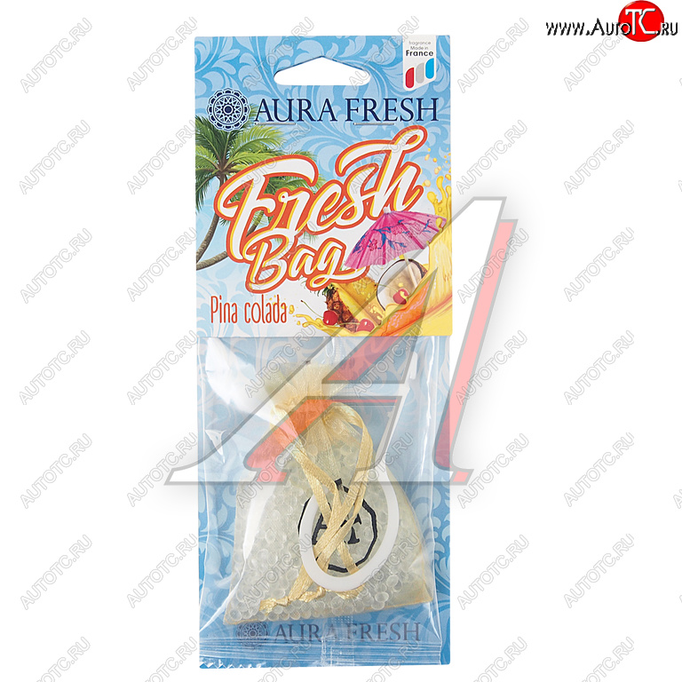 187 р. Ароматизатор подвесной гранулы (pinacolada) 20г Fresh Bag AURA FRESH AURA FRESH 23056  с доставкой в г. Керчь
