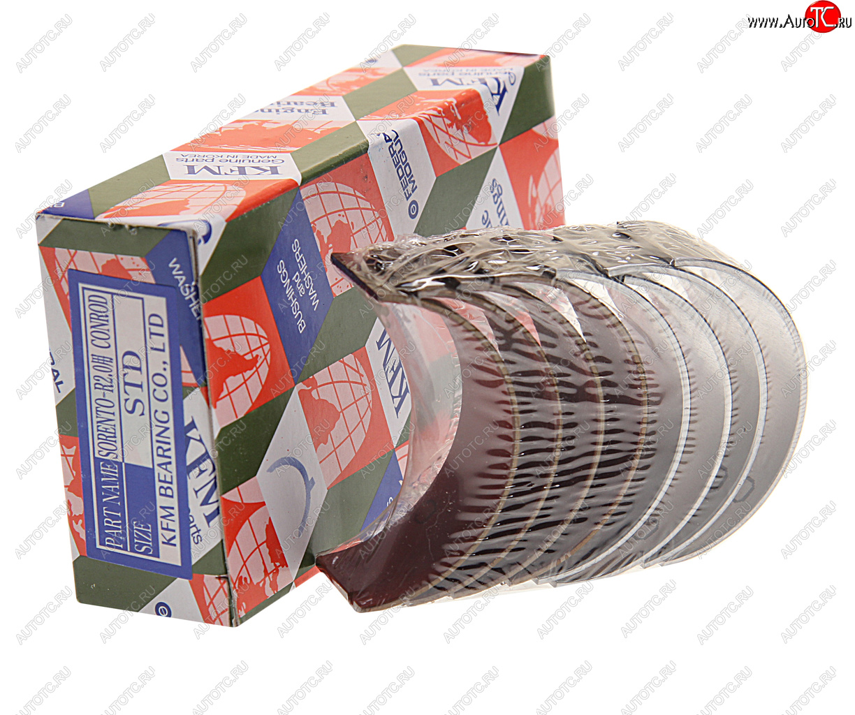 3 379 р. Вкладыши HYUNDAI ix35 (10-),Santa Fe (10-) (2.0) (TCI) шатунные STD комплект (8шт.) KFM KFM 23060-2f902  с доставкой в г. Керчь