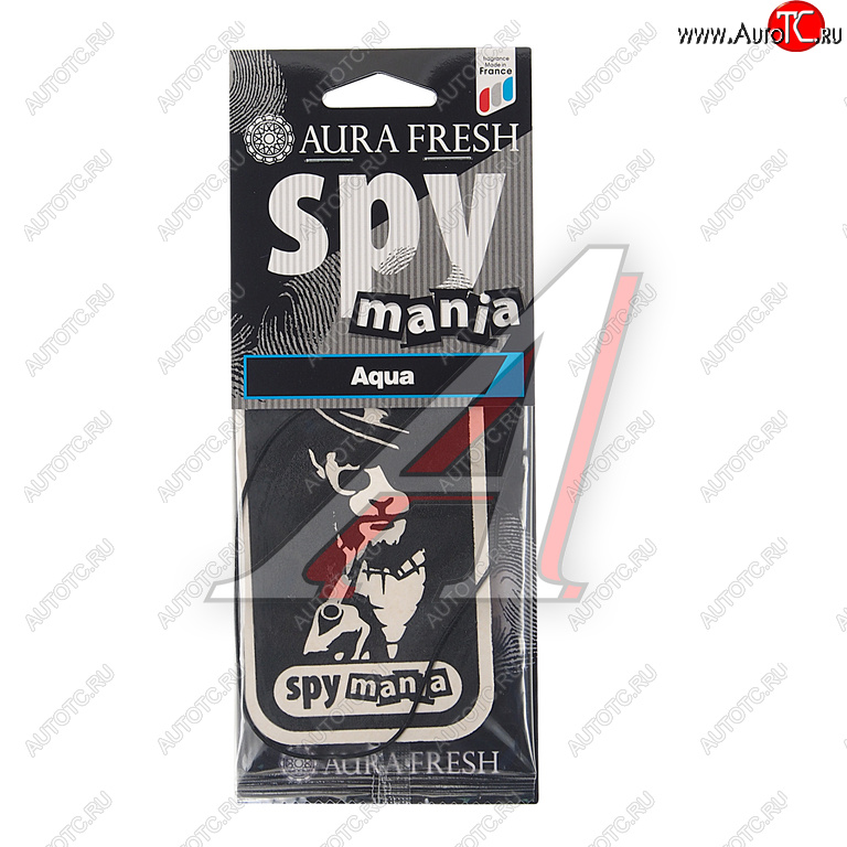 91 р. Ароматизатор подвесной картонный (aqua) Spy Mania AURA FRESH AURA FRESH 23097  с доставкой в г. Керчь