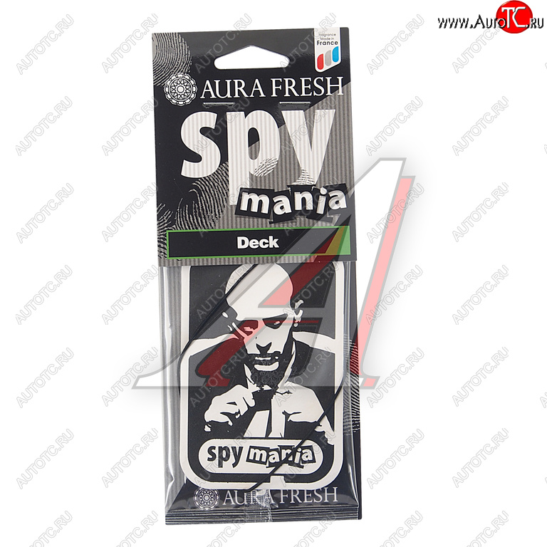 91 р. Ароматизатор подвесной картонный (deck) Spy Mania AURA FRESH AURA FRESH 23101  с доставкой в г. Керчь