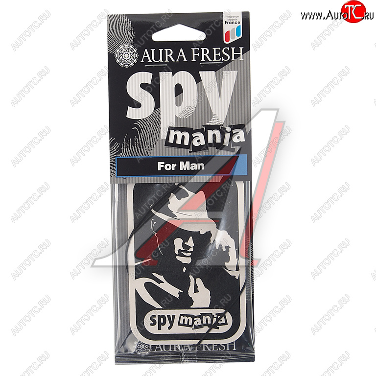 91 р. Ароматизатор подвесной картонный (for man) Spy Mania AURA FRESH AURA FRESH 23102  с доставкой в г. Керчь