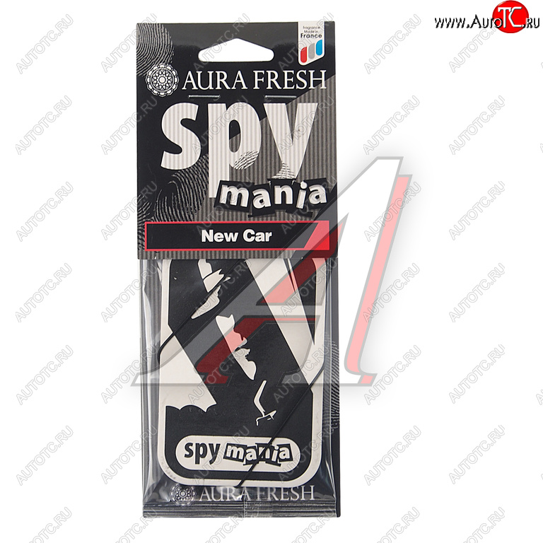 91 р. Ароматизатор подвесной картонный (new car) Spy Mania AURA FRESH AURA FRESH 23104  с доставкой в г. Керчь