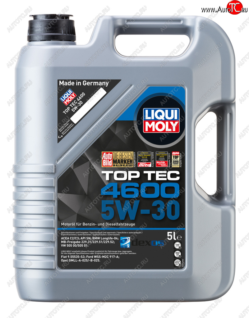 8 199 р. Масло моторное TOP TEC 4600 5W30 синт.5л LIQUI MOLY LIQUI MOLY 2316  с доставкой в г. Керчь