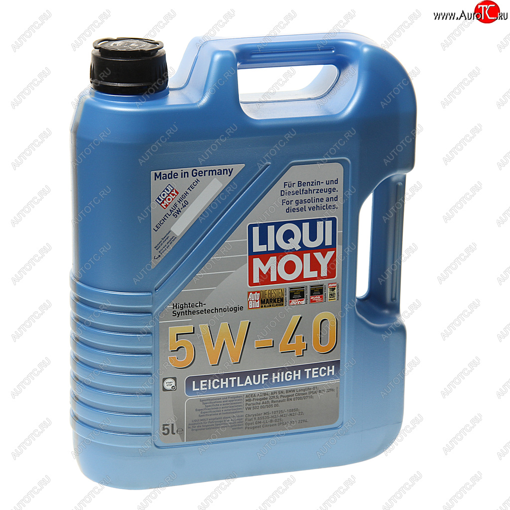 7 599 р. Масло моторное LEICHTLAUF HIGH TECH 5W40 синт.5л LIQUI MOLY LIQUI MOLY 2328  с доставкой в г. Керчь