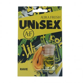 224 р. Ароматизатор подвесной жидкостный (rave) 6мл Unisex AURA FRESH AURA FRESH 23388  с доставкой в г. Керчь. Увеличить фотографию 1