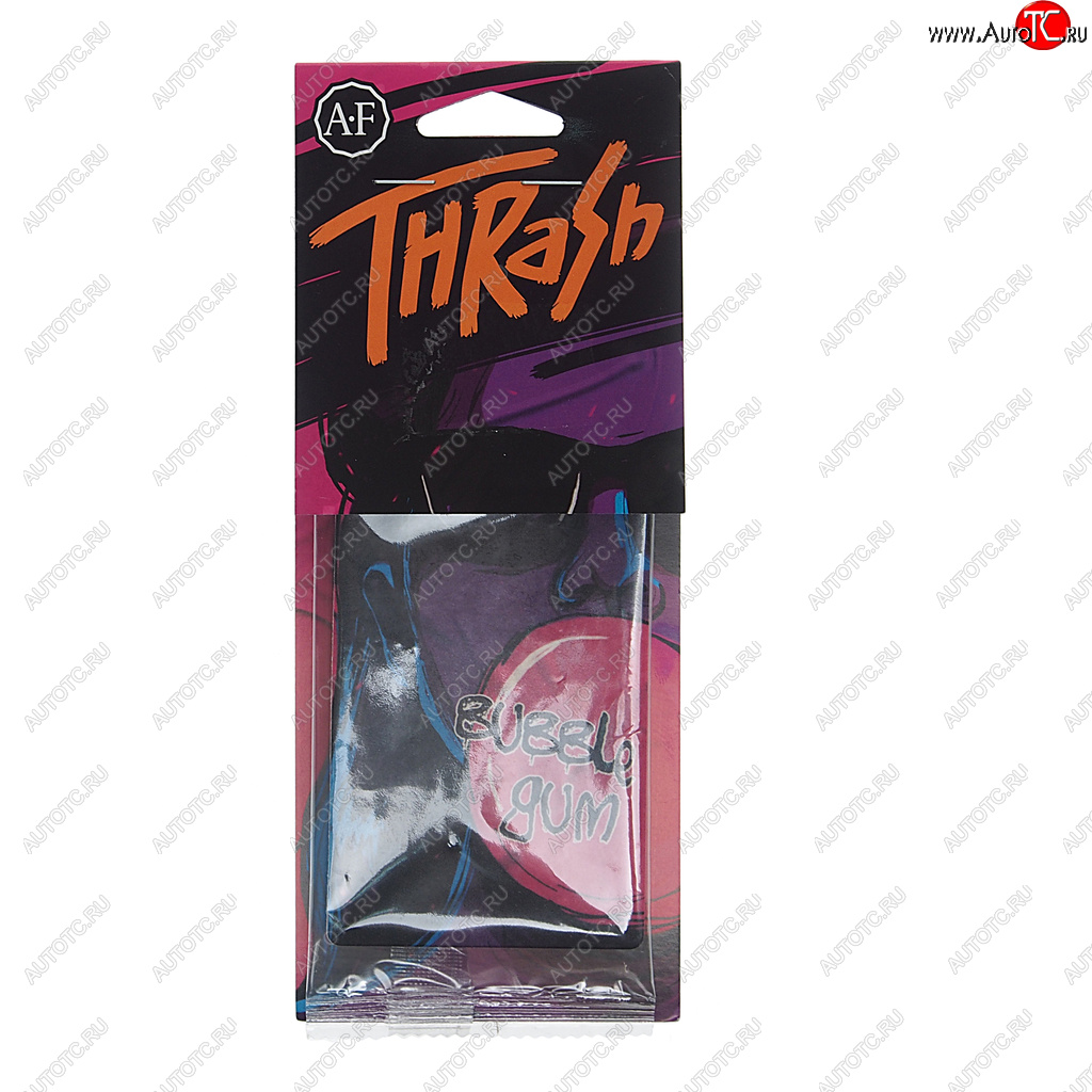 114 р. Ароматизатор подвесной пластина (Bubble Gum) Thrash AURA FRESH AURA FRESH 23406  с доставкой в г. Керчь
