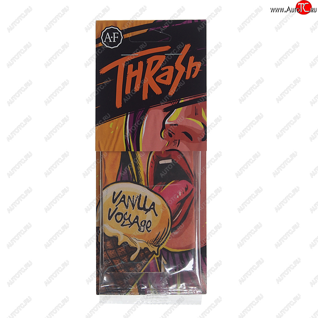 114 р. Ароматизатор подвесной пластина (Vanilla Voyage) Thrash AURA FRESH AURA FRESH 23421  с доставкой в г. Керчь