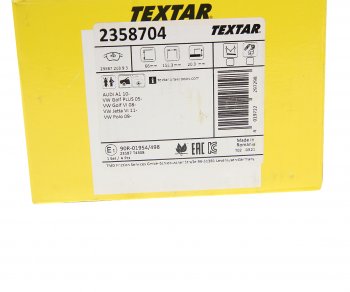 4 699 р. Колодки тормозные передние (4шт.) TEXTAR Volkswagen Passat B6 седан (2005-2011)  с доставкой в г. Керчь. Увеличить фотографию 2