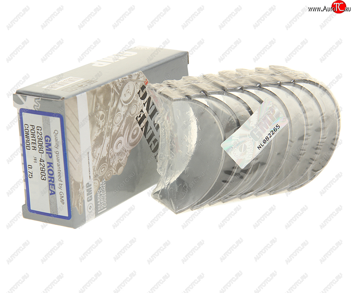 759 р. Вкладыши HYUNDAI Porter дв.D4BF шатунные d+0.75 комплект (8шт.) GMP GMP 23610-42903 GMP 23610-42903  с доставкой в г. Керчь