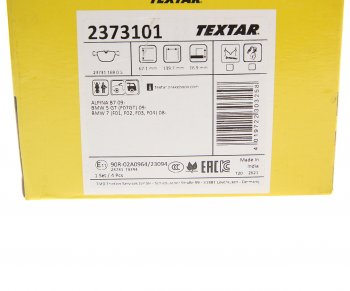 5 649 р. Колодки тормозные задние (4шт.) TEXTAR BMW X5 E70 рестайлинг (2010-2013)  с доставкой в г. Керчь. Увеличить фотографию 3