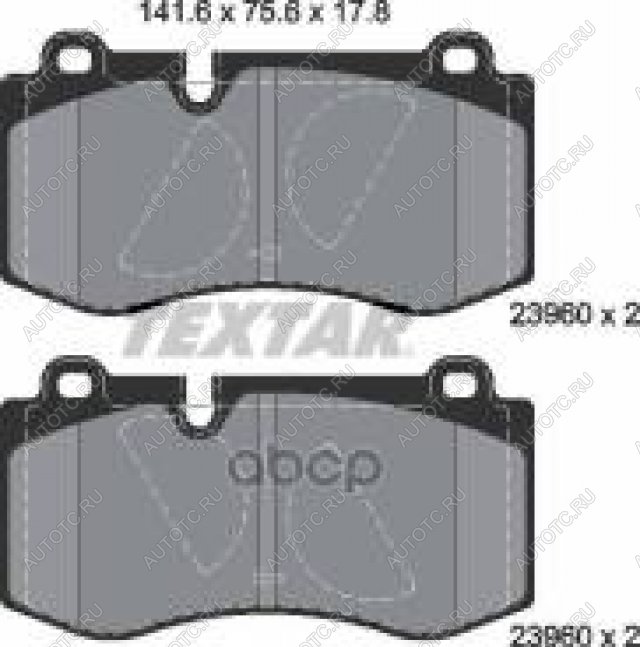 4 399 р. Колодки тормозные передние (4шт.) TEXTAR Mercedes-Benz E-Class W211 дорестайлинг седан (2002-2006)  с доставкой в г. Керчь