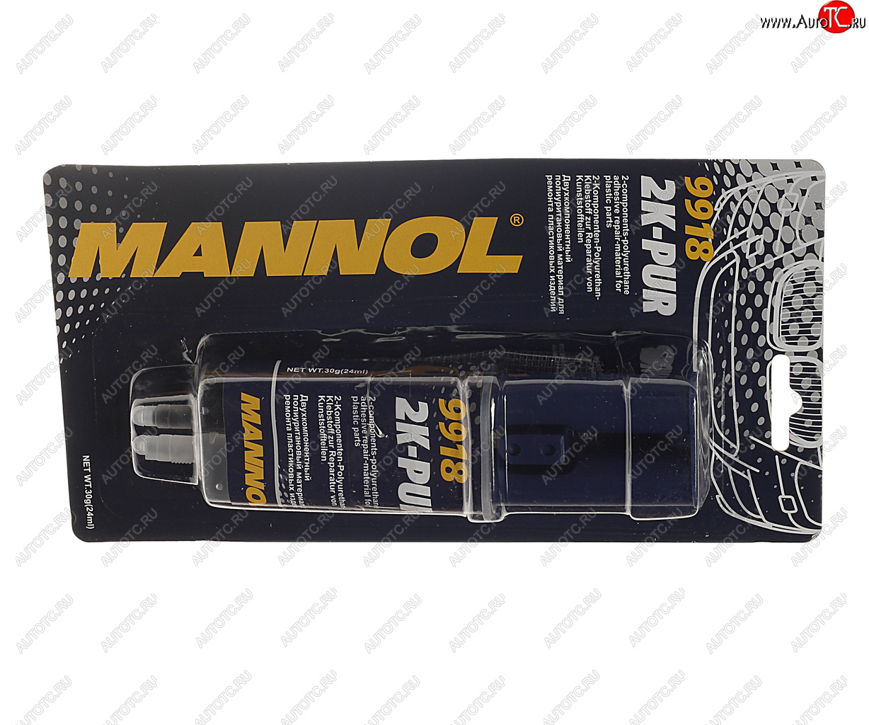 469 р. Клей для пластика полиуретановый 2K-Pur 9918 24мл MANNOL MANNOL 2407  с доставкой в г. Керчь
