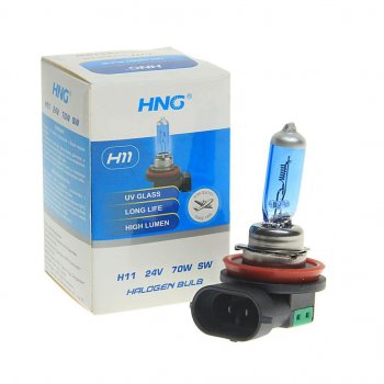 210 р. Лампа 24V H11 70W PGJ19-2 Super White HNG HNG 24117sw  с доставкой в г. Керчь. Увеличить фотографию 1