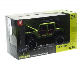 3 279 р. Модель Джип OFF ROAD металлическая (1:24) (свет,звук) NO NAME 2412b NO NAME 2412b  с доставкой в г. Керчь. Увеличить фотографию 1