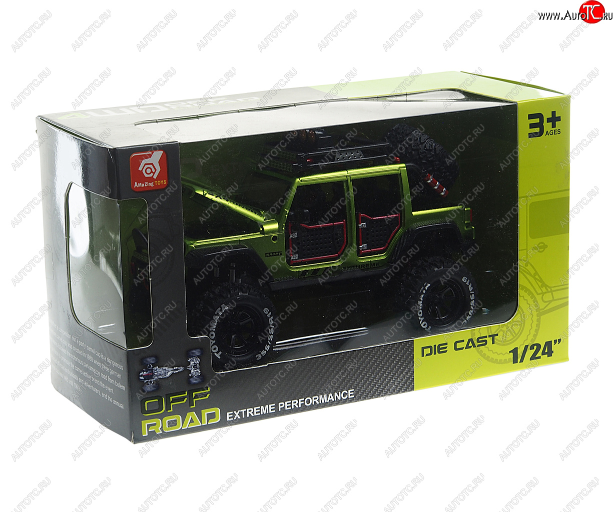3 279 р. Модель Джип OFF ROAD металлическая (1:24) (свет,звук) NO NAME 2412b NO NAME 2412b  с доставкой в г. Керчь