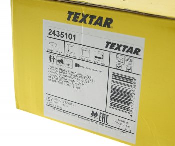 4 999 р. Колодки тормозные передние (4шт.) TEXTAR Hyundai Santa Fe DM дорестайлинг (2012-2016)  с доставкой в г. Керчь. Увеличить фотографию 3