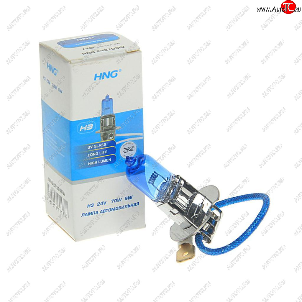 76 р. Лампа 24V H3 70W PK22s Super White HNG HNG 24370sw  с доставкой в г. Керчь
