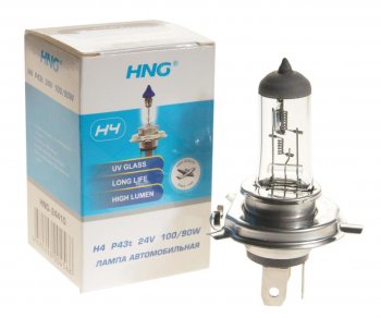 192 р. Лампа 24V H4 10090W P43t-38 Long Life HNG HNG 24410  с доставкой в г. Керчь. Увеличить фотографию 1