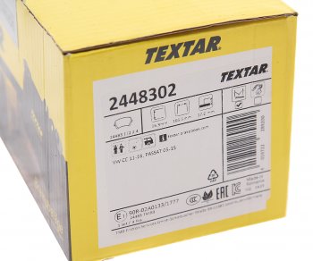 4 099 р. Колодки тормозные задние (4шт.) TEXTAR Volkswagen Passat B7 седан (2010-2015)  с доставкой в г. Керчь. Увеличить фотографию 4