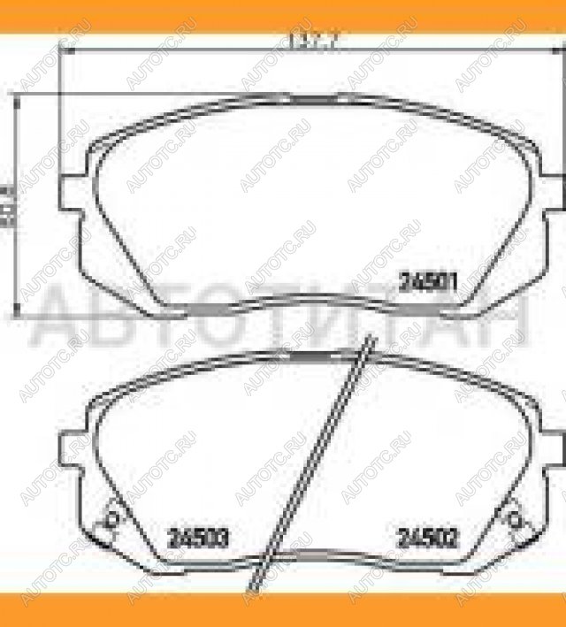 3 399 р. Колодки тормозные передние (4шт.) (Словакия)TEXTAR KIA Carens UN (2006-2013)  с доставкой в г. Керчь