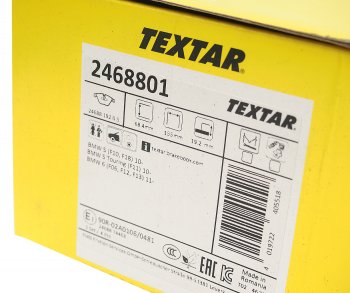 6 549 р. Колодки тормозные передние (4шт.) TEXTAR BMW 5 серия F10 рестайлинг, седан (2013-2017)  с доставкой в г. Керчь. Увеличить фотографию 3