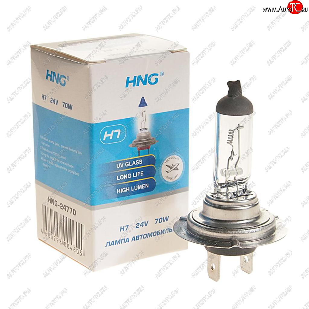 125 р. Лампа 24V H7 70W PX26d Long Life HNG HNG 24770  с доставкой в г. Керчь