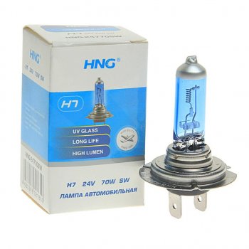 153 р. Лампа 24V H7 70W PX26d Super White HNG HNG 24770sw  с доставкой в г. Керчь. Увеличить фотографию 1