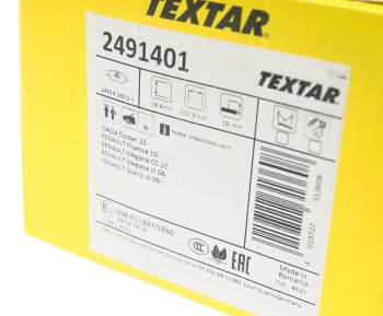 3 799 р. Колодки тормозные передние (4шт.) TEXTAR Renault Megane универсал  рестайлинг (2013-2016)  с доставкой в г. Керчь. Увеличить фотографию 3