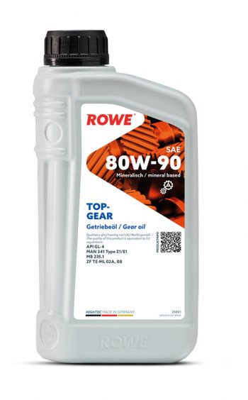 939 р. Масло трансмиссионное HIGHTEC TOPGEAR 80W90 GL-4 мин.1л ROWE ROWE 25001-0010-99 ROWE 25001-0010-99  с доставкой в г. Керчь. Увеличить фотографию 1