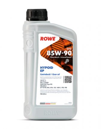 979 р. Масло трансмиссионное HIGHTEC HYPOID EP 85W90 GL-5 мин.1л ROWE ROWE 25005-0010-99 ROWE 25005-0010-99  с доставкой в г. Керчь. Увеличить фотографию 1