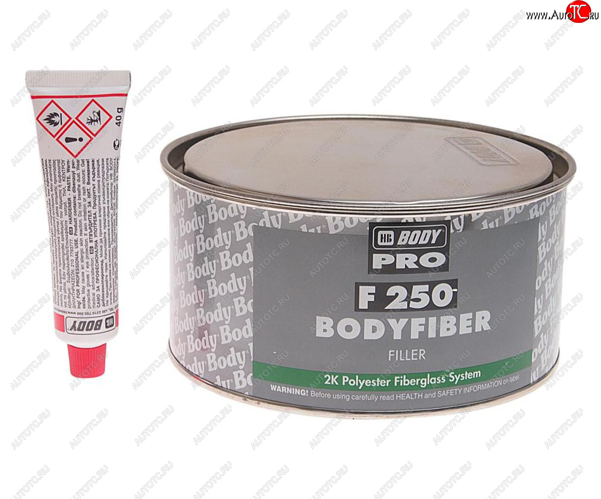 1 589 р. Шпатлевка со стекловолокном FIBER 250 1.5кг BODY BODY 2500600001  с доставкой в г. Керчь