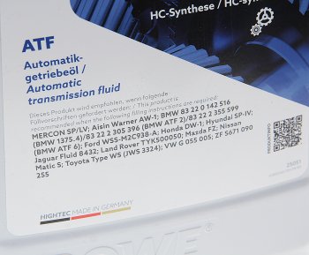 6 999 р. Масло трансмиссионное HIGHTEC ATF 9006 WSSP-IV синт.5л янтарное ROWE ROWE 25051-0050-99  с доставкой в г. Керчь. Увеличить фотографию 2