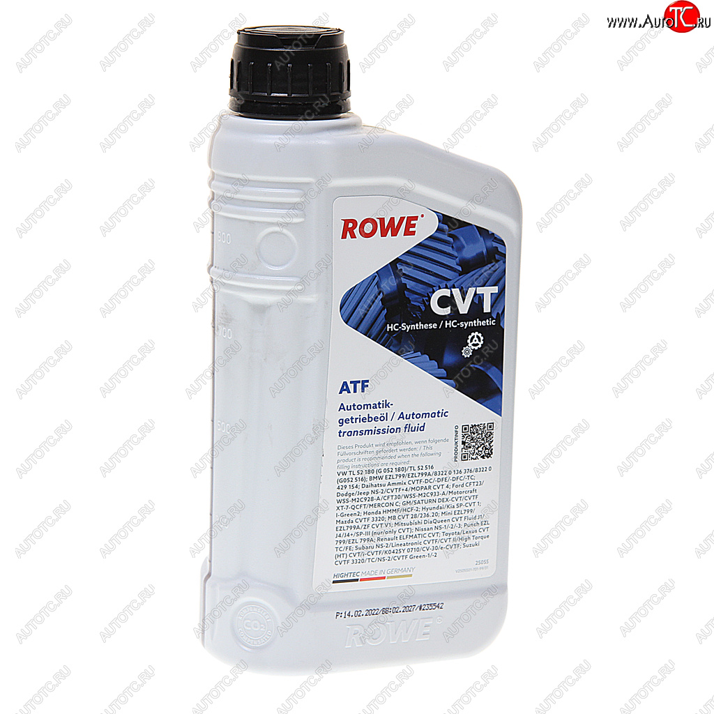 1 539 р. Масло трансмиссионное HIGHTEC ATF CVT синт.1л янтарное ROWE ROWE 25055-0010-99  с доставкой в г. Керчь