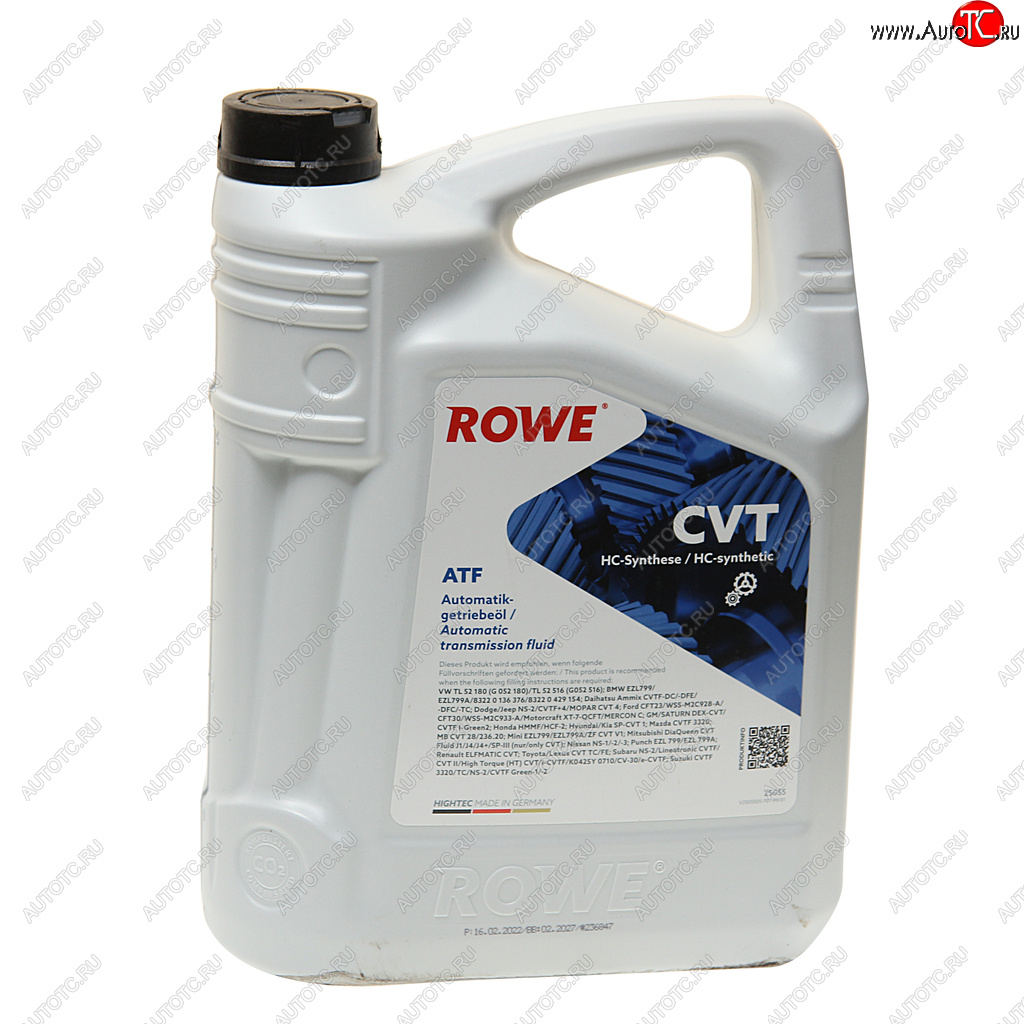 6 899 р. Масло трансмиссионное HIGHTEC ATF CVT синт.5л янтарное ROWE ROWE 25055-0050-99  с доставкой в г. Керчь