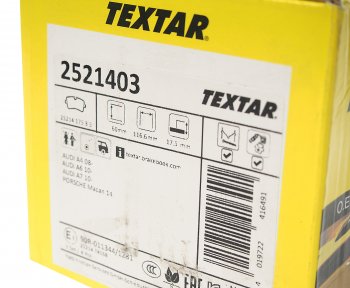 5 449 р. Колодки тормозные задние (4шт.) TEXTAR Audi A6 C7 дорестайлинг, седан (2010-2014)  с доставкой в г. Керчь. Увеличить фотографию 3