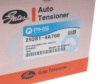 3 899 р. Натяжитель приводного ремня HYUNDAI HD35 (17-) (D4CB),Starex H-1 (15-) (2.5-A2) KIA Sorento GATES GATES 25281-4a700 GATES 25281-4a700  с доставкой в г. Керчь. Увеличить фотографию 4
