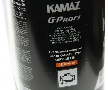 3 099 р. Масло моторное KAMAZ G-Profi Service Line DE 10W40 5л (ОАО КАМАЗ) GAZPROMNEFT 253133889  с доставкой в г. Керчь. Увеличить фотографию 2