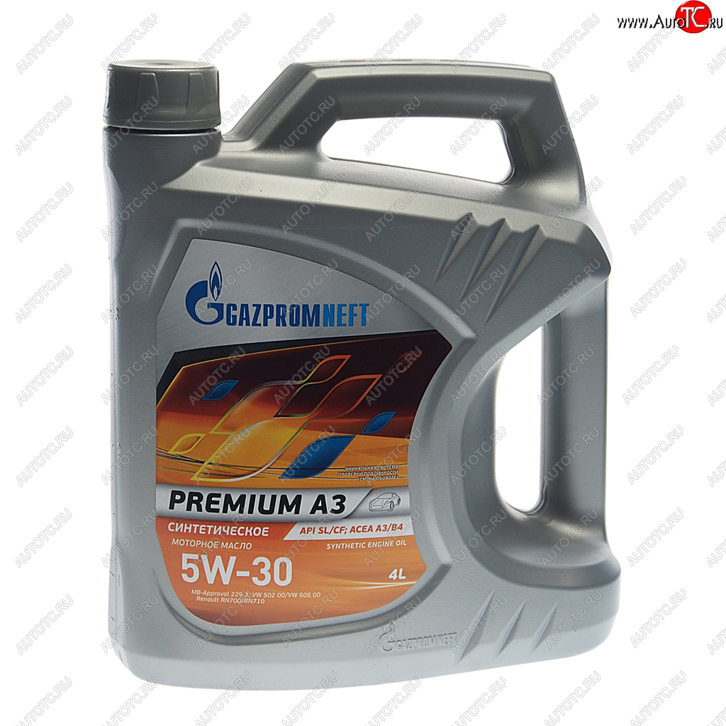 2 399 р. Масло моторное PREMIUM A3 SLCFA3B4 5W30 синт.4л GAZPROMNEFT GAZPROMNEFT 253142485  с доставкой в г. Керчь