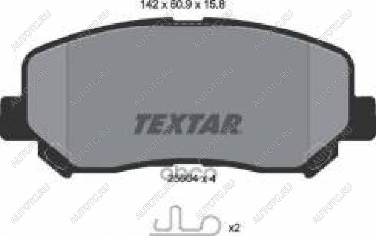 5 999 р. Колодки тормозные передние (4шт.) TEXTAR Mazda CX-5 KE дорестайлинг (2011-2014)  с доставкой в г. Керчь