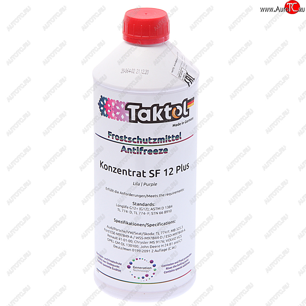1 299 р. Антифриз красный концентрат 1.5л SF12+ TAKTOL TAKTOL 26009  с доставкой в г. Керчь