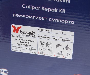 12 349 р. Ремкомплект суппорта SAF левого (полный) BENEFIT BENEFIT 2611  с доставкой в г. Керчь. Увеличить фотографию 6