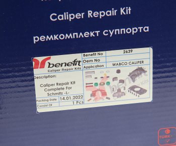 10 549 р. Ремкомплект суппорта WABCO MAXX 22T левого (полный) BENEFIT BENEFIT 2639  с доставкой в г. Керчь. Увеличить фотографию 7