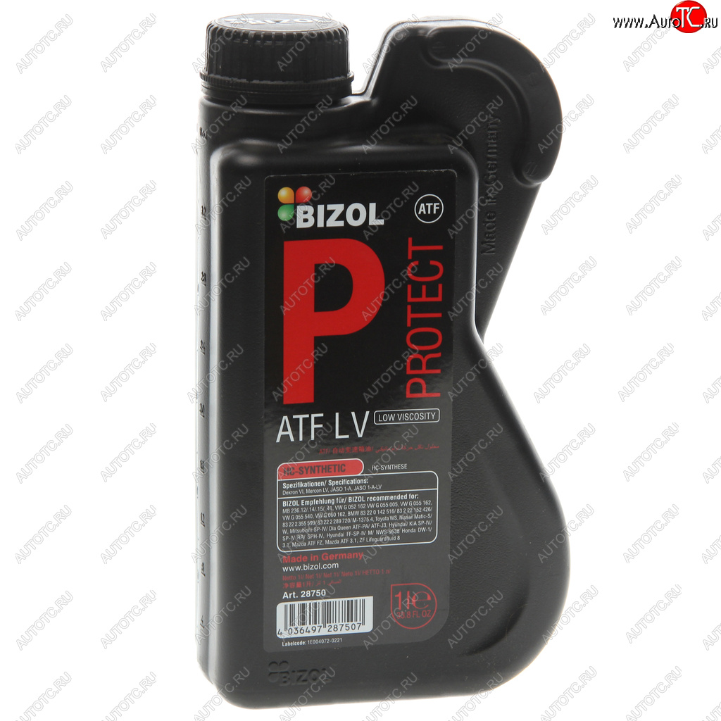 1 589 р. Масло трансмиссионное ATF Protect LV для АКПП 1л BIZOL BIZOL 28750  с доставкой в г. Керчь