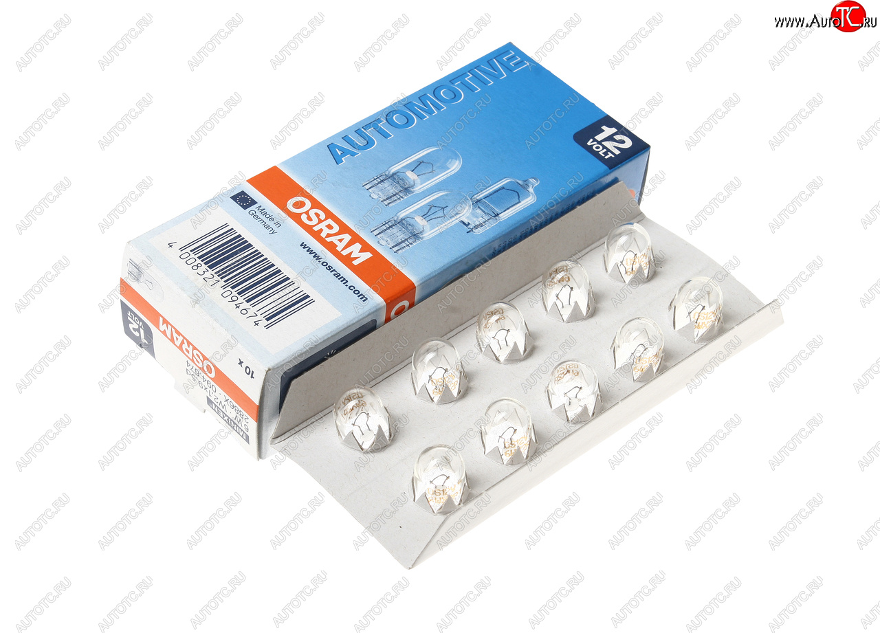 170 р. Лампа 12V W6W W2.1x9.5d OSRAM OSRAM 2886x  с доставкой в г. Керчь