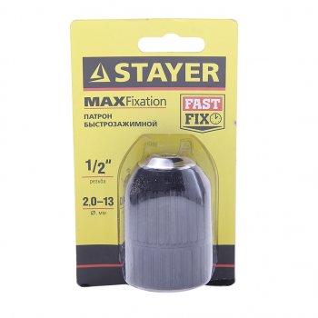 529 р. Патрон для дрели бесключевой 2-13мм 12 STAYER STAYER 29052-13-12  с доставкой в г. Керчь. Увеличить фотографию 1